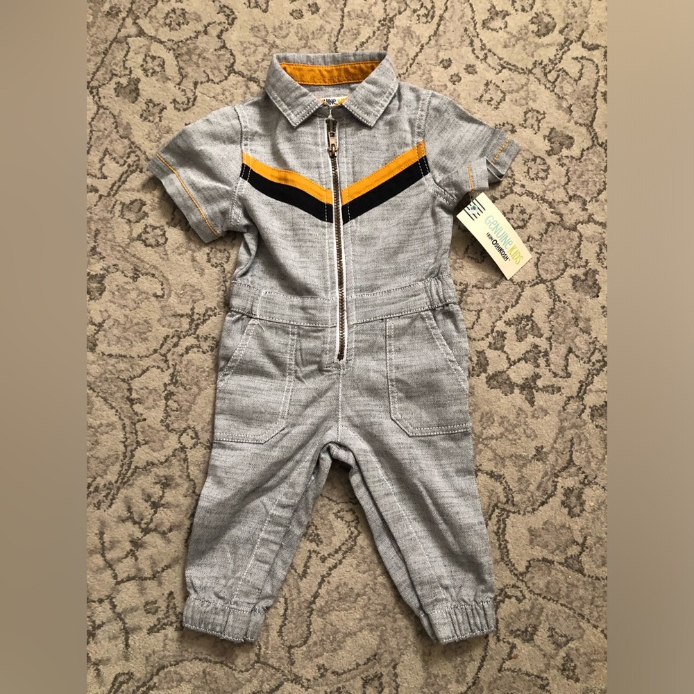 OshKosh b’gosh one piece zip up, “I’m with the Band”